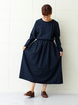 「PAR ICI（パーリッシィ）のアイテム」を使った、Tさん（レディース・154cm）の秋コーディネート