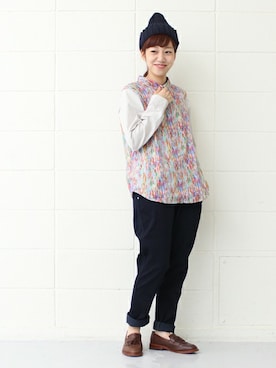 「PAR ICI KLASSISK（パーリッシィクラシスク）のアイテム」を使った、Tさん（レディース・154cm）の秋コーディネート