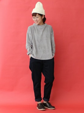 「PAR ICI（パーリッシィ）のアイテム（Tシャツ/カットソー）」を使った、Tさん（レディース・154cm）の秋コーディネート