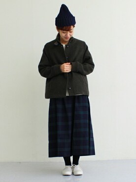 「PAR ICI」｜「アイテム（ブルゾン）」を使った、Tさん（レディース・154cm）の冬コーディネート