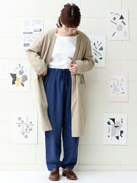 「PAR ICI」｜「アイテム（その他アウター）」を使った、Tさん（レディース・154cm）の春コーディネート