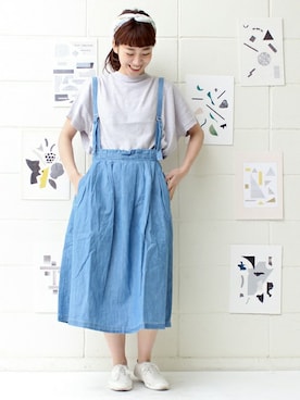 「PAR ICI（パーリッシィ）のアイテム」を使った、Tさん（レディース・154cm）の春コーディネート