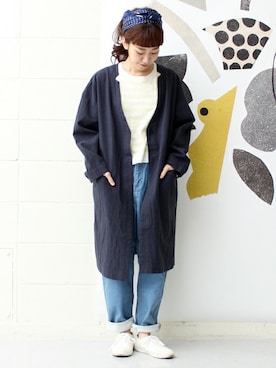 「PAR ICI」｜「アイテム（その他アウター）」を使った、Tさん（レディース・154cm）の春コーディネート