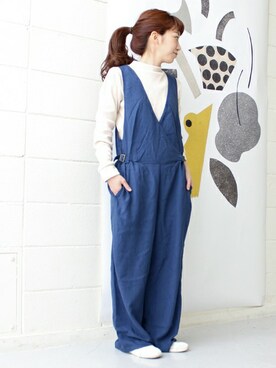 「PAR ICI」｜「アイテム（オールインワン・サロペット）」を使った、Tさん（レディース・154cm）の春コーディネート