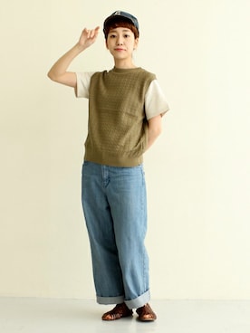 Tさん（レディース・154cm）の春コーディネート