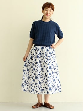 「PAR ICI（パーリッシィ）のアイテム」を使った、Tさん（レディース・154cm）の夏コーディネート