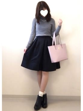 「M-premier BLACK（エムプルミエブラック）のアイテム」を使った、®️さん（レディース・162cm）の春コーディネート