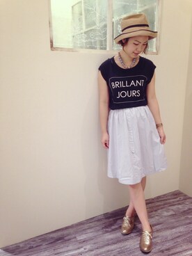 みょん／ALAND STAFFさん（レディース・163cm）の夏コーディネート