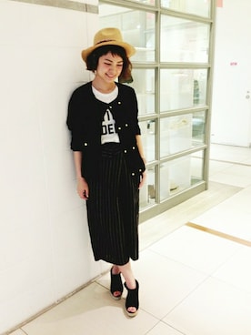 「おめかしコーデ」｜みょん／ALAND STAFFさん（レディース・163cm）の春コーディネート