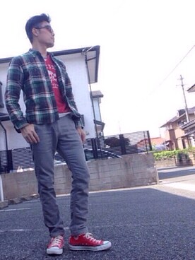 「コンバンース」｜「アイテム（その他）」を使った、seiさん（メンズ・173cm）の春コーディネート