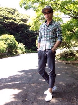 「MARBLES（マーブルズ）のアイテム（帽子）」を使った、seiさん（メンズ・173cm）の春コーディネート