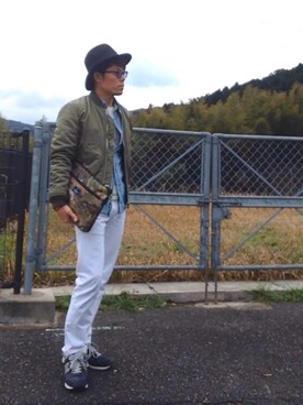 「SEVENDAYS=SUNDAY（セブンデイズサンデイ）のアイテム（バッグ）」を使った、seiさん（メンズ・172cm）の春コーディネート