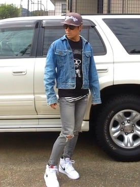 「MARBLES（マーブルズ）のアイテム（帽子）」を使った、seiさん（メンズ・172cm）の秋コーディネート