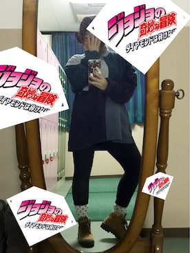 「激安コーデ」｜「アイテム（スウェット）」を使った、のすけさん（レディース・157cm）の冬コーディネート