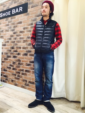 「スエードシューズ」｜YAMAさん（メンズ・169cm）の冬コーディネート