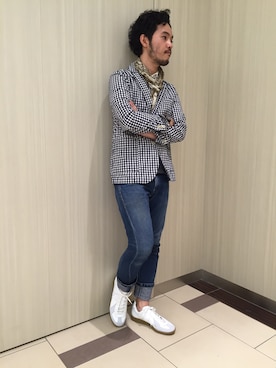 「ジャーマントレーナー」｜YAMAさん（メンズ・169cm）の春コーディネート