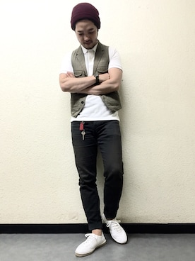 「ジャーマントレーナー」｜YAMAさん（メンズ・169cm）の春コーディネート