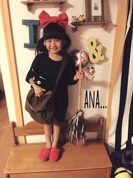 「アイテム（おもちゃ）」を使った、ana...ibu...さん（キッズ・110cm）の秋コーディネート