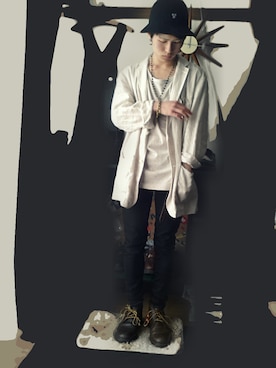 「Paul Smith（ポールスミス）のアイテム（キーホルダー）」を使った、nobuさん（メンズ・165cm）の春コーディネート