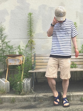 「アメリカンラグシー」｜「アイテム（その他）」を使った、S.c.o.さん（メンズ・170cm）の夏コーディネート