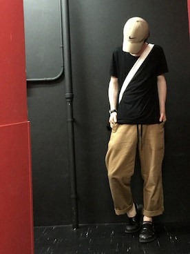 「halloween」｜「アイテム（キャップ）」を使った、S.c.o.さん（メンズ・170cm）の秋コーディネート