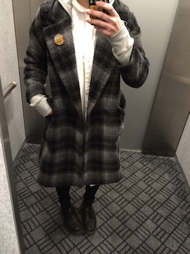 「I am I in fact...（アイアムアイインファクト）のアイテム（その他アウター）」を使った、___さん（レディース・165cm）の冬コーディネート