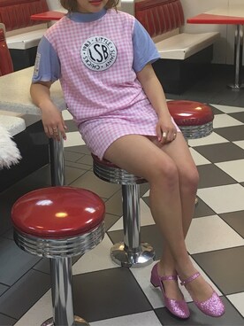 「Little sunny bite（リトルサニーバイト）のアイテム（ワンピース/ドレス）」を使った、YUIさん（レディース・161cm）の夏コーディネート