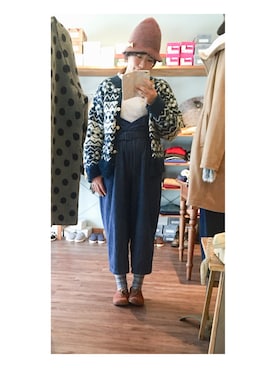 「シサム工房（シサムコウボウ）のアイテム」を使った、さやかさん（レディース・165cm）の冬コーディネート