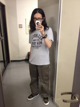 「ADPOSION（アドポーション）のアイテム（シューズ）」を使った、Kato-Aさん（メンズ・165cm）の春コーディネート