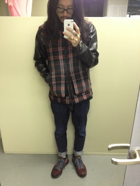 「ADPOSION（アドポーション）のアイテム（パンツ）」を使った、Kato-Aさん（メンズ・165cm）の秋コーディネート