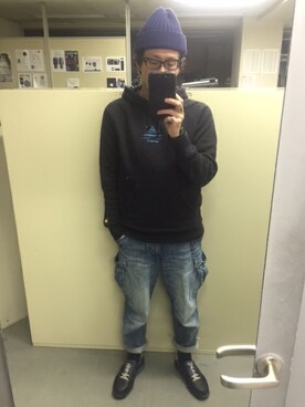 「ADPOSION（アドポーション）のアイテム」を使った、Kato-Aさん（メンズ・165cm）の冬コーディネート