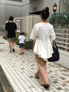 「Orobianco（オロビアンコ）のアイテム（バッグ）」を使った、AI ♡さん（レディース・163cm）の夏コーディネート