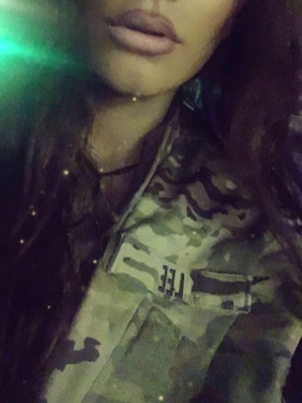 「ARMY ARMY（アーミー）のアイテム（ジャケット/アウター）」を使った、Monika Monchevaさん（レディース・155cm）の秋コーディネート