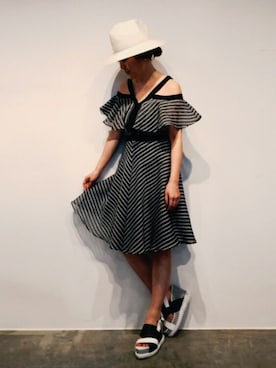 「AULA（アウラ）のアイテム」を使った、mayuzonoさん（レディース・153cm）の夏コーディネート