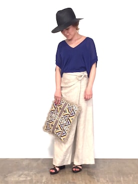 「AULA（アウラ）のアイテム」を使った、mayuzonoさん（レディース・153cm）の夏コーディネート