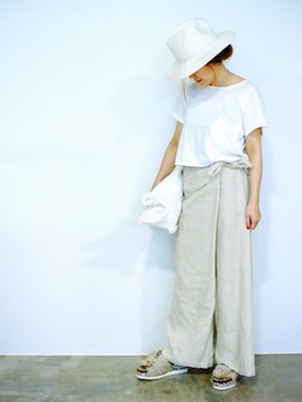 「AULA（アウラ）のアイテム」を使った、mayuzonoさん（レディース・153cm）の夏コーディネート