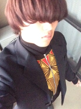 「JOHN LAWRENCE SULLIVAN（ジョンローレンスサリバン）のアイテム（ブルゾン）」を使った、TomOさん（メンズ・178cm）の冬コーディネート