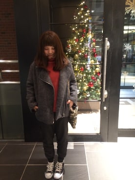 「ハイカット」｜「アイテム（その他アウター）」を使った、ま みさん（レディース・151cm）の冬コーディネート