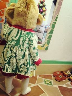 「モンチッチ」｜R☆J☆Lさん（キッズ・80cm）の冬コーディネート