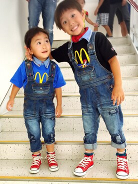 「マクドナルド」｜「アイテム（その他）」を使った、R☆J☆Lさん（キッズ・120cm）の秋コーディネート