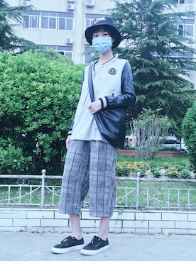 「cache cache（カシュ カシュ）のアイテム（その他アウター）」を使った、陶阿狗君さん（レディース・165cm）の春コーディネート