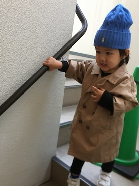 「フェリシモキッズ（フェリシモキッズ）のアイテム（ジャケット/アウター）」を使った、Kai☆☆さん（キッズ・90cm）の秋コーディネート