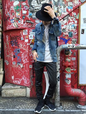 Junya Kasugaさん（メンズ・170cm）の冬コーディネート