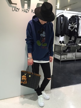 「L.H.P（エルエイチピー）のアイテム」を使った、Junya Kasugaさん（メンズ・170cm）の春コーディネート