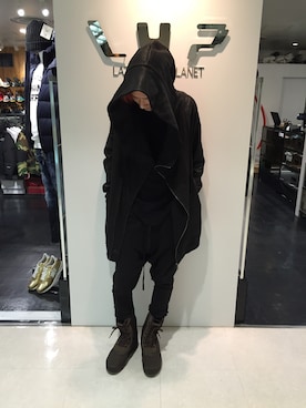 「JULIUS（ユリウス）のアイテム」を使った、Junya Kasugaさん（メンズ・170cm）の秋コーディネート