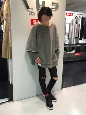「Chrome Hearts」｜Junya Kasugaさん（メンズ・170cm）の冬コーディネート