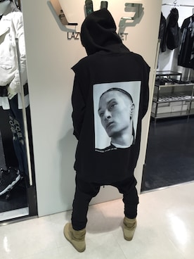 「RAF SIMONS（ラフシモンズ）のアイテム」を使った、Junya Kasugaさん（メンズ・170cm）の冬コーディネート