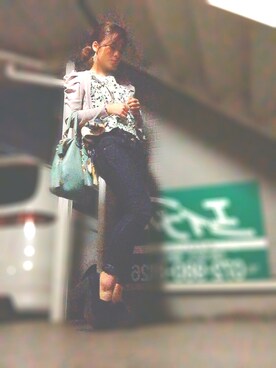 「PATTERN・fiona （パターンフィオナ）のアイテム（バッグ）」を使った、Ri☺︎さん（レディース・155cm）の春コーディネート