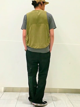 「アイテム（ベスト）」を使った、SEISHIROさん（メンズ・173cm）の夏コーディネート