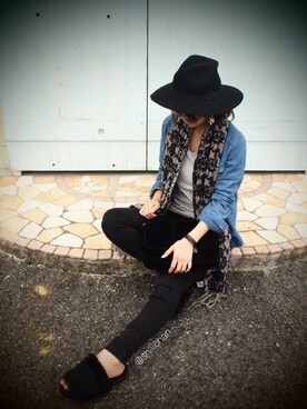 「DURAS（デュラス）のアイテム（アクセサリー）」を使った、aitoさん（レディース・159cm）の秋コーディネート